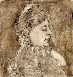 Portrait of Agnita Feis in Profile